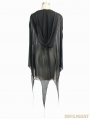Black Gothic Bat Style Hooded Cape for Women