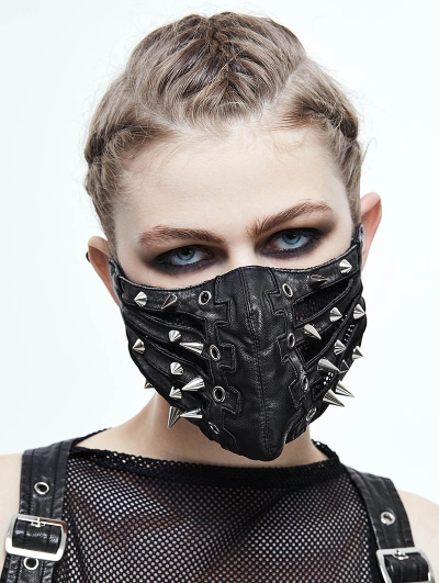 Black Gothic Punk Mask 