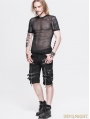 Black Gothic Net Mens Short Sleeves T-Shirt