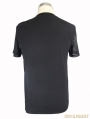 Black Gothic Net Short Sleeves T-Shirt for Men