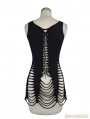 Black Gothic Punk Tank Top for Women