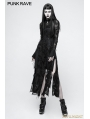 Black Gothic Retro Lace Rope Dress 