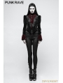 Black and Red Gothic Scissor-tail Dress Jacket for Women