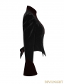 Black and Red Gothic Scissor-tail Dress Jacket for Women