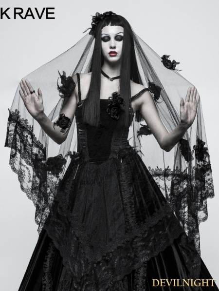 Gothic Gorgeous Veil - Devilnight.co.uk