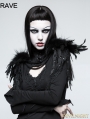 Gothic Feather Leather Shoulder Knot
