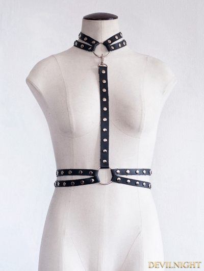 Gothic Punk Leather Street Style Belt Body Bondage Harness