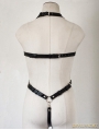 Gothic Sexy Leather Body Bondage Cage Harness