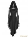 Black Gothic Dress with Back Spider Net