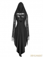 Black Gothic Dress with Back Spider Net