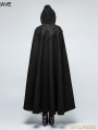 Black Winter Gothic Long Fur Cloak for Women