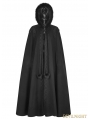 Black Winter Gothic Long Fur Cloak for Women