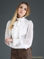 White Palace Style Chiffon Blouse for Women