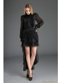 Black Gothic Irregular Lace Tailed Skirt