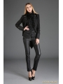 Black Vintage Gothic Dovetail Jacket for Women