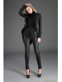 Black Gothic Dovetail Jacket for Women