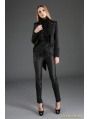 Black Gothic Dovetail Jacket for Women