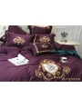 Purple Gothic Vintage Palace Embroidery Comforter Set