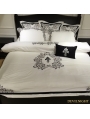 White and Black Gothic Vintage Palace Comforter Set