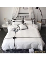 White and Black Gothic Sweet Comforter Set