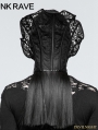 Black Gothic Queen Positioning Lace Scarf