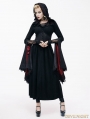 Black Romantic Gothic Vampire Style Hooded Dress