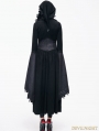 Black Romantic Gothic Vampire Style Hooded Dress