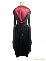 Black Romantic Gothic Vampire Style Hooded Dress