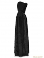 Black Gothic Witch Long Fur Cloak for Men