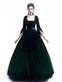 Green Velvet Marie Antoinette Queen Theatrical Victorian Dress