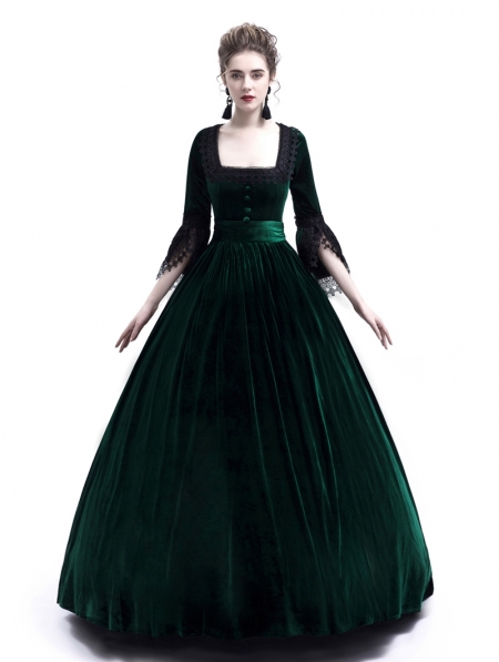 victorian velvet dress