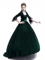 Green Velvet Marie Antoinette Queen Theatrical Victorian Dress