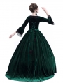 Green Velvet Marie Antoinette Queen Theatrical Victorian Dress