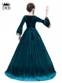 Blue Velvet Marie Antoinette Queen Theatrical Victorian Dress