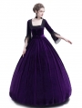 Purple Velvet Marie Antoinette Queen Theatrical Victorian Dress