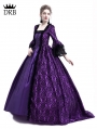 Purple Masked Ball Gothic Victorian Costume Dress