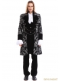 Sliver Printing Pattern Gothic Swallow Tail Jacket for Men