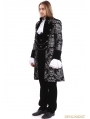 Sliver Printing Pattern Gothic Swallow Tail Jacket for Men