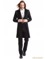 Black Gothic Vintage Swallow Tail Coat for Men