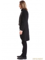 Black Gothic Vintage Swallow Tail Coat for Men