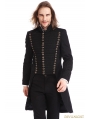 Black Gothic Vintage Swallow Tail Coat for Men