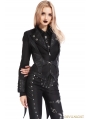 Black Gothic Punk Rock Short Jacket for Women