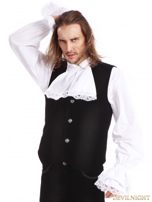 Black Gothic Vest for Men