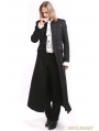 Black Vintage Gothic Long Trench Coat for Men