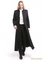 Black Vintage Gothic Long Trench Coat for Men