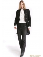 Black Vintage Palace Style Gothic Swallow Tail Jacket for Men