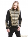 Black Gold Vintage Gothic Palace Style Short Jacket for Men