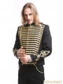 Black Gold Vintage Gothic Palace Style Short Jacket for Men