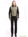Black Gold Vintage Gothic Palace Style Short Jacket for Men