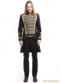 Black Gothic Vintage Palace Style Swallow Tail Coat for Men